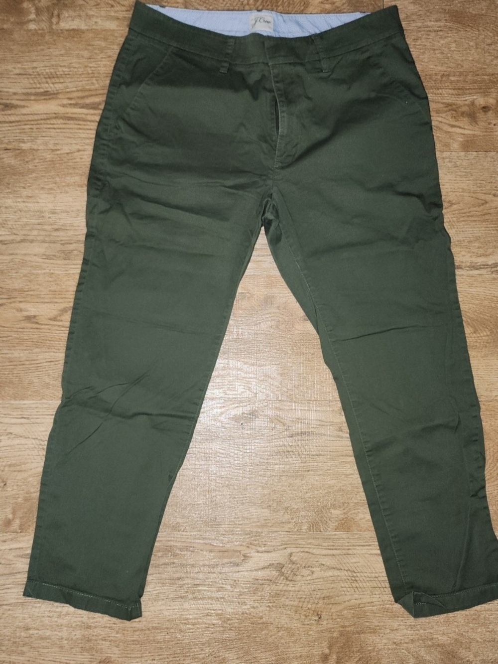 J. Crew Olive Green Chino Trousers